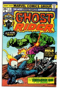 Ghost Rider #11 - Hulk- MVS intact - 1975 - FN/VF 