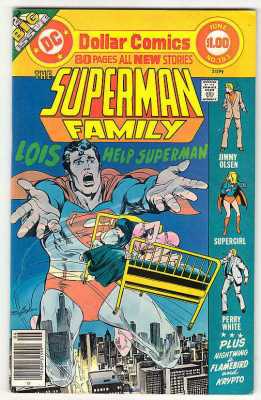 SUPERMAN FAMILY 183 VF/NM Supergirl Lois Lane Neal Adams DC 1977