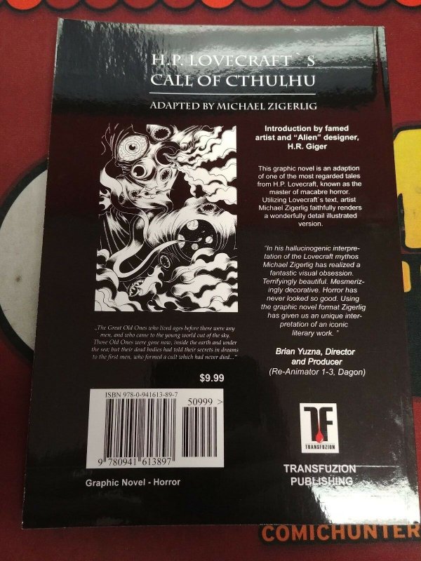 HP Lovecraft's Call of Cthulhu GN Michael Zigerlig HR Giger Transfuzion Publ LN 