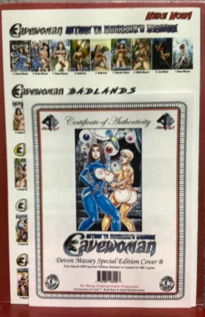 Cavewoman Return to Markhams Mansion Devon Massey edition Cover B