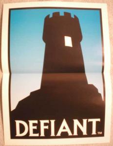 DEFIANT Promo poster, 11 x 15, Unused, more promos in our store