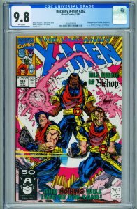 X-MEN #282 CGC 9.8-FIRST BISHOP-JOHN BYRNE-KEY ISSUE 3826016006