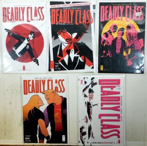 Deadly Class Lot of 5 #18, 21, 23, 24, 35 (2016) Image Comics 1st Print