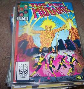 NEW MUTANTS  COMIC # 12 1984 marvel   X MEN  ARMRA SUNSPOT MIRAGE 