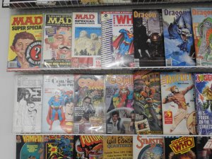 Huge Lot 92 Magazines, Fanzines, Captain Britain+ Avg Fine Condition!