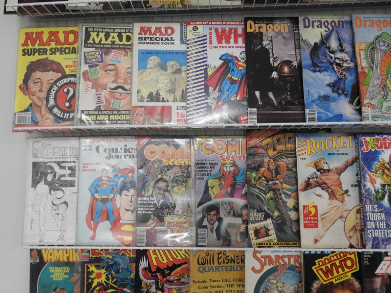 Huge Lot 92 Magazines, Fanzines, Captain Britain+ Avg Fine Condition!