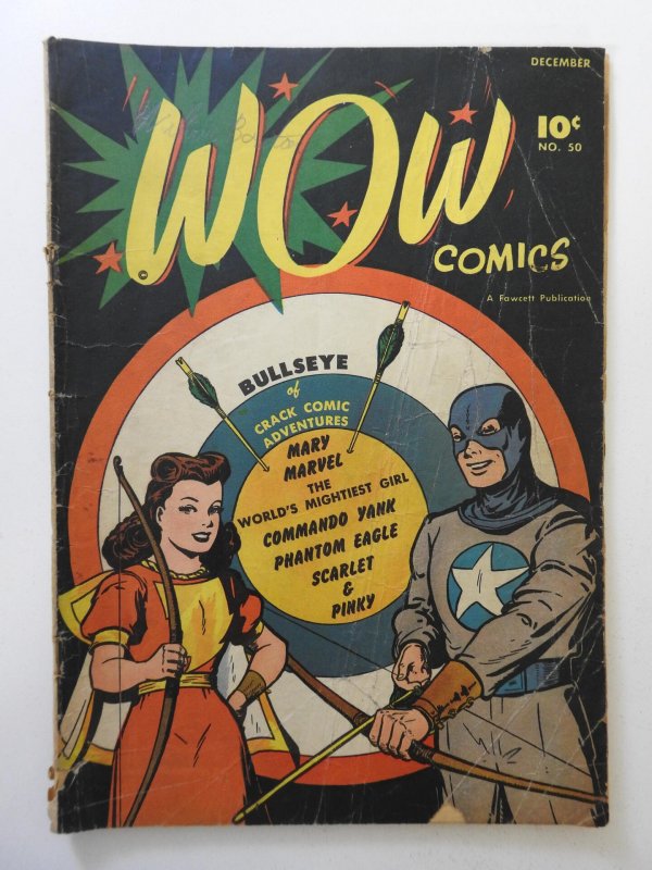 Wow Comics #50 FR/GD Centerfold detached, 2 centerfold wraps detached top staple