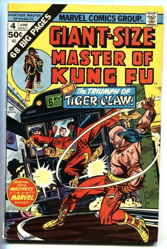 Giant-Size Master of Kung Fu #4 1975 comic book Marvel 