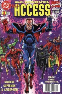 DC/Marvel: All Access #1 (Newsstand) VF/NM ; DC | Superman Spider-Man