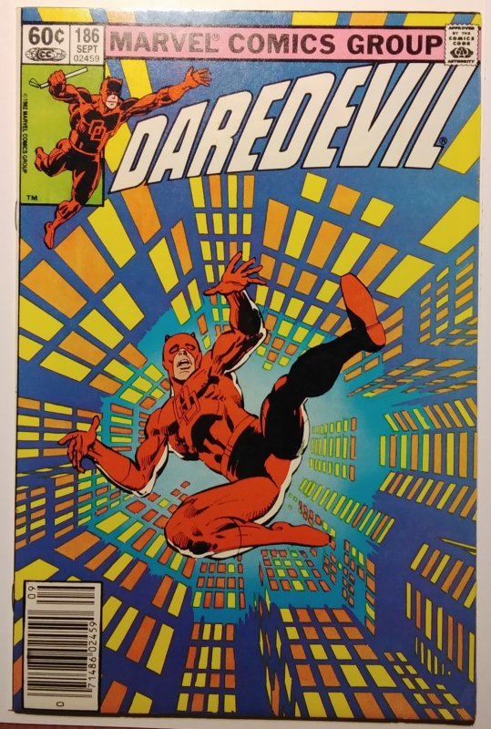 Daredevil #186 Newsstand (1982)