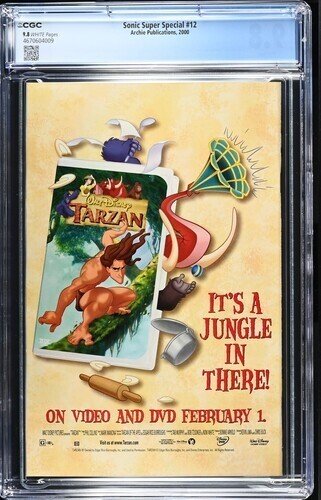 Sonic Super Special #12 2000 Archie Publications CGC 9.8 White Pages