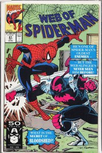 Web of Spider-Man #81 (1991) Spider-Man