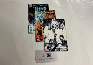 Thor Secret Invasion complete Marvel Comics books #1 2 3 Fraction 84 JW37
