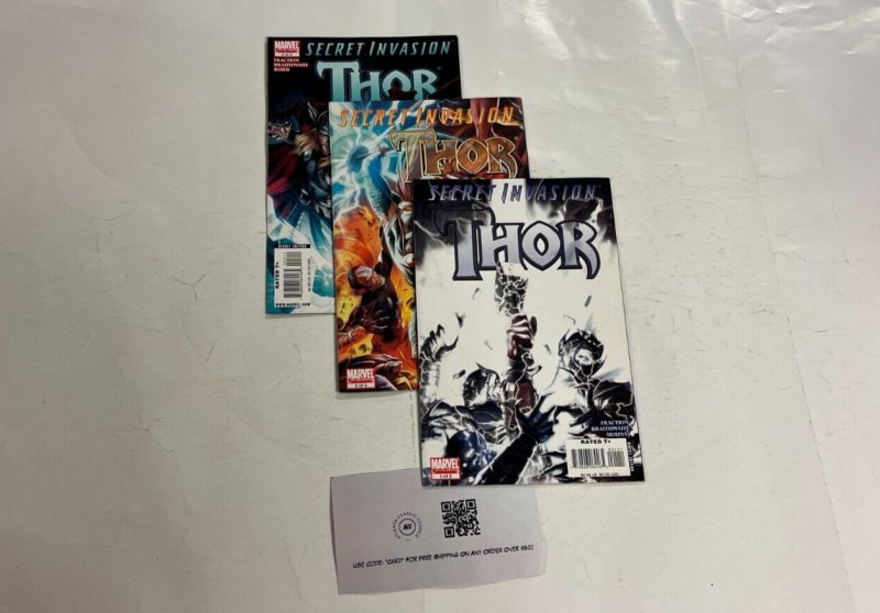 Thor Secret Invasion complete Marvel Comics books #1 2 3 Fraction 84 JW37