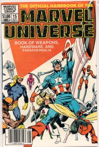 Handbook Marvel Universe #15 VF (Book of Weapons, Hardware and Paraphernalia!)