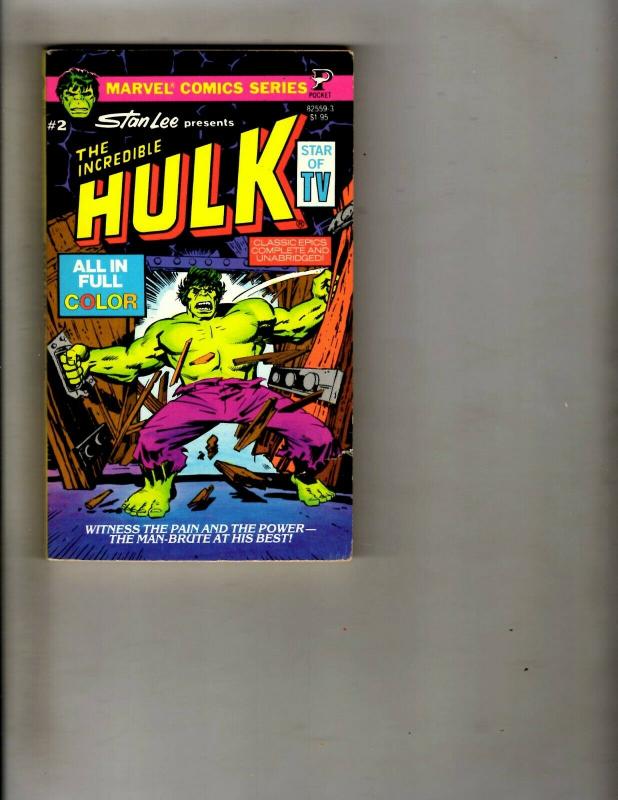 Lot of 4 Pocket Books Hulk #2 4 Video Novel The Incredible Hulk WS15