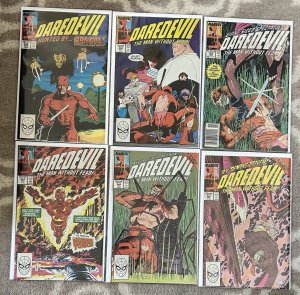 Daredevil #258,259,260,261,262,263 1988 Lot Marvel Comics