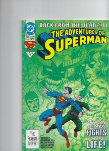 Adventures of Superman #500 (1993) 9.2 NM DC Key Issue Comic Book Back From Dead