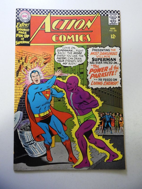 Action Comics #340 (1966) 1st App of Parasite! FN Condition