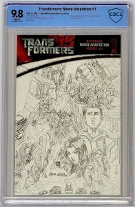 Transformers Movie Adaptation #1 IDW 2007 CBCS 9.8 Milne Sketch 1:15 RI