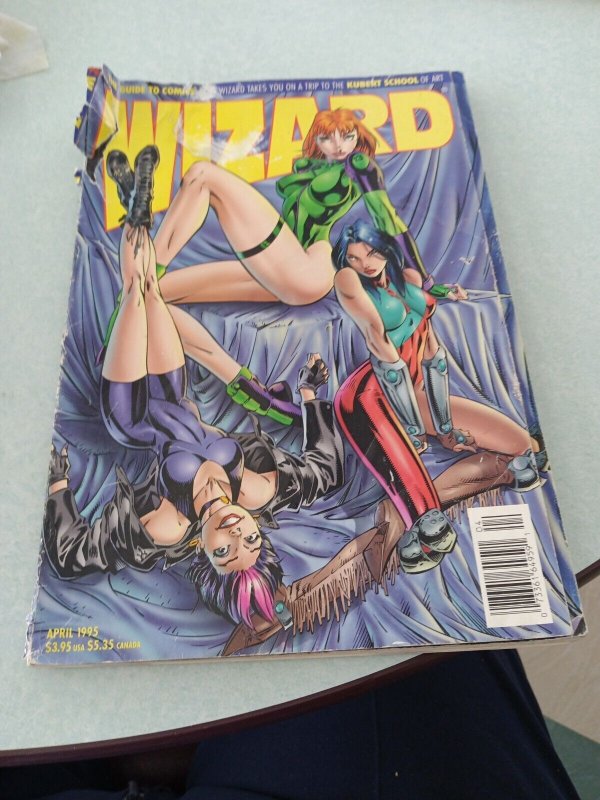 WIZARD COMICS MAGAZINE #44 April 1995 gen 13 cover kids mask of the mask