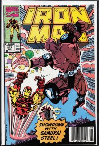 Iron Man #257 Newsstand Edition (1990) Iron Man