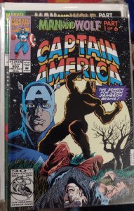 Captain America  #402 1992 marvel  disney  man and wolf pt 1 john jameson