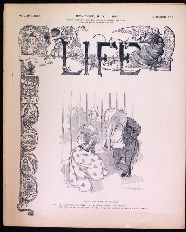 LIFE MAGAZINE #758 JULY 1 1897