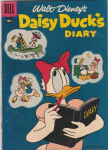 Four Color #858 (1957) high-grade Daisy Duck’s Diary, Donald VF Barks Art Oregon