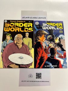 2 Border Worlds Kitchen Sink Comics # 3 4  85 CT6