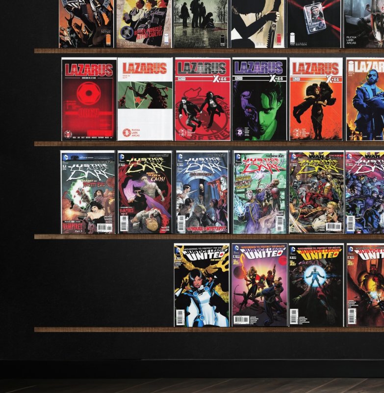 Huge Lot 150+ Comics with Lazarus, Justice League United & More!