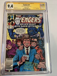 AVengers (1984) #239 (CGC 9.4 SS) Signed Sketch (David Letterman) Al Milgrom CPV