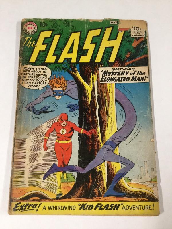 Flash 112 1.8 Gd- Good- Tape On Spine Small Piece Front Cover Missing Dc Silver 