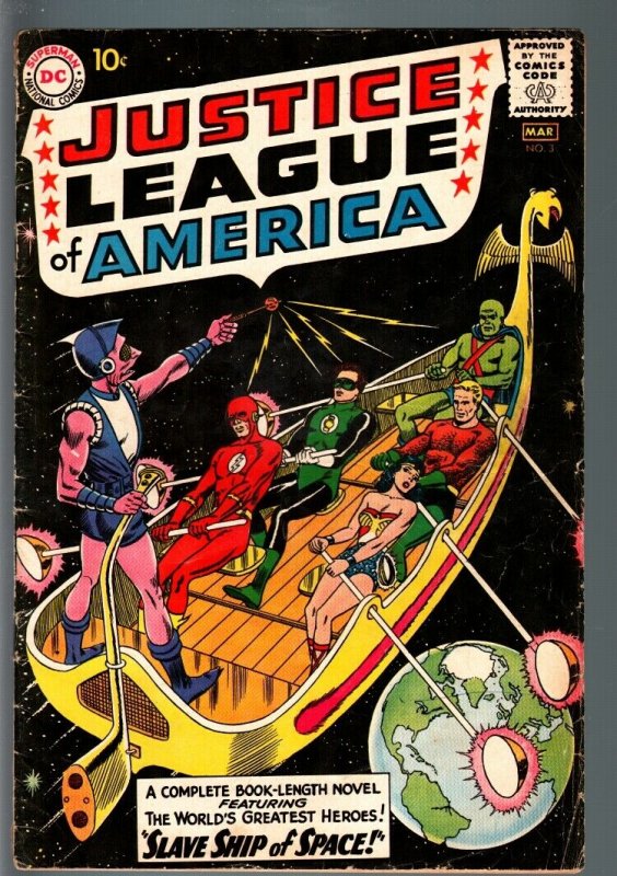 JUSTICE LEAGUE OF AMERICA #3-WONDER WOMAN-FLASH-GREEN LANTERN-VGminus-NICE  VG-