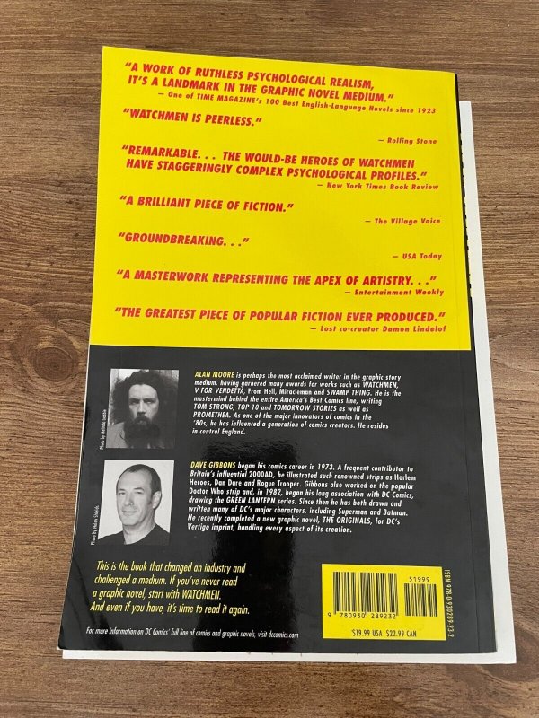 Watchmen DC Comics TPB Graphic Novel Comic Book Alan Moore Dave Gibbons J815