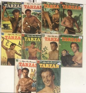 Tarzan (1952) Set Of 10 Comics • Dell Comics • Golden Age • Edgar Rice Burrough