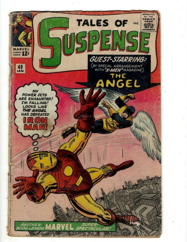 Tales Of Suspense # 49 VG Marvel Comic Book Angel Iron Man Avengers Hulk KB7 