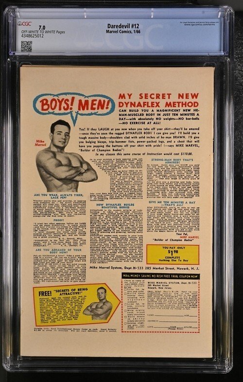 Daredevil #12 1966 Marvel Comics CGC 7.0 1st app Plunderer