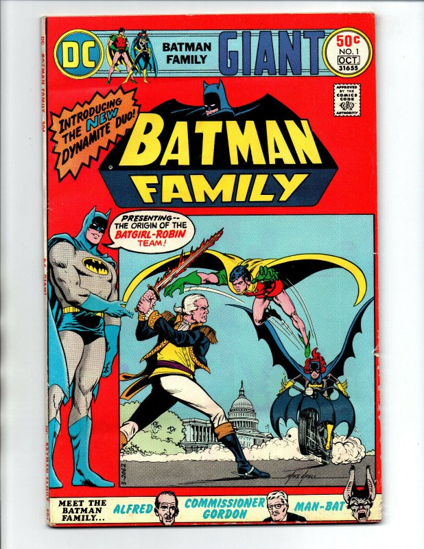 Batman Family #1 - Robin - Batgirl - 1975 - FN/VF