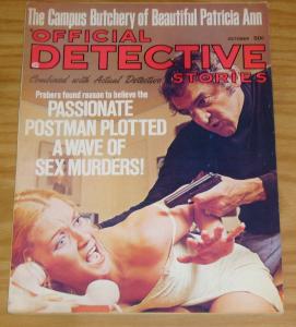 Official Detective Stories vol 42 #10 VF- october 1973 postman plots sex murders