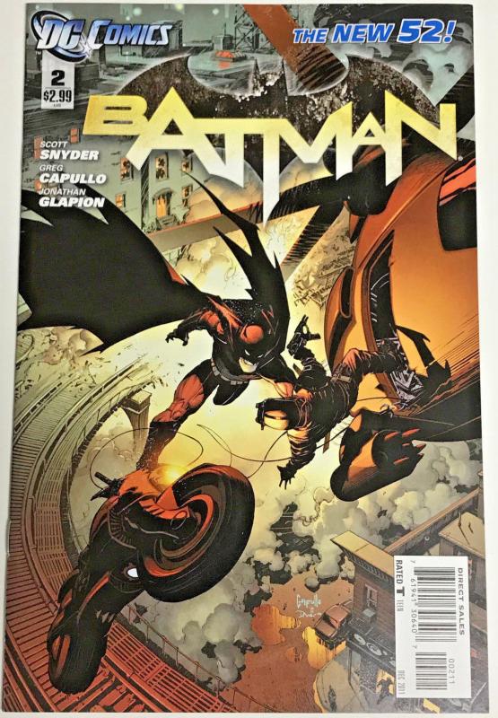 BATMAN#2 VF/NM 2011 SCOTT SNYDER FIRST PRINT VARIANT DC COMICS THE NEW 52!