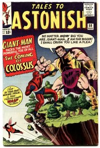 TALES TO ASTONISH #58-GIANT-MAN/WASP-SILVER AGE MARVEL! FN