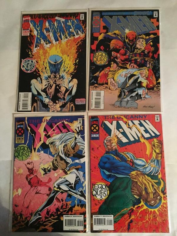 THE UNCANNY X-MEN-LEGION QUEST-#'s-1[2ea.] 2,3,4 / 320-40-321-41--1995