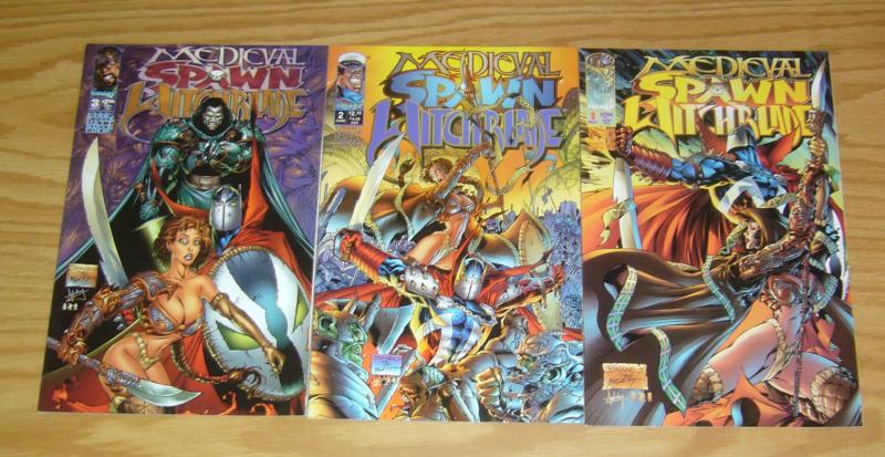 Medieval Spawn/Witchblade #1-3 VF/NM complete series GARTH ENNIS image comics 2