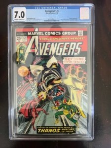 The Avengers #125 (1974) - Thanos Classic ! CGC 7.0!