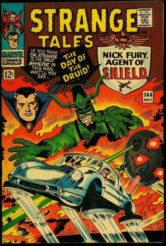 Strange Tales #144 1966- Nick Fury- Dr Strange- Kirby- Ditko