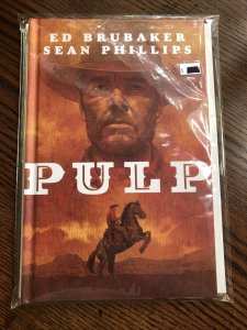 Pulp #1 SIGNED w/ COA NEW! Hardcover Western Comic Brubaker Philips 2020 Image