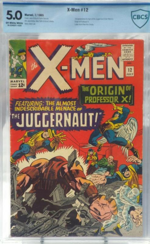 X-Men #12 - CBCS 5.0 - 1st App. & Origin of Juggernaut - Origin Prof. X