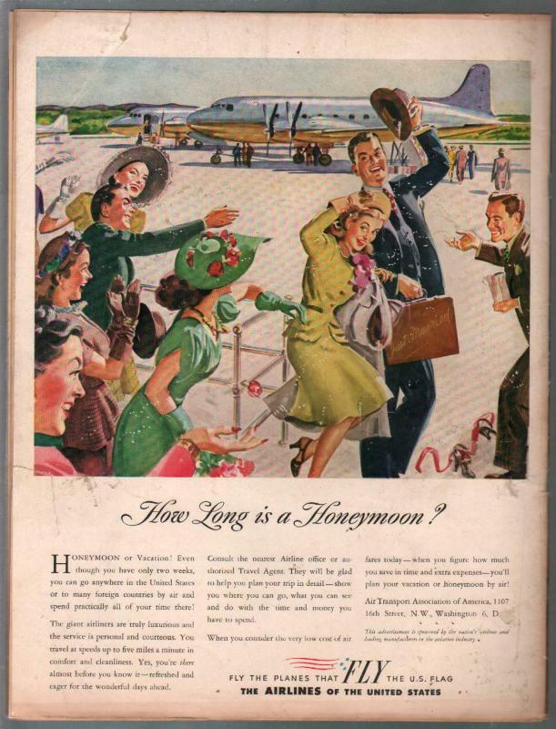 Salute #5  9/1946-Janet Blair-elusive military magazine-cheesecake-VG 
