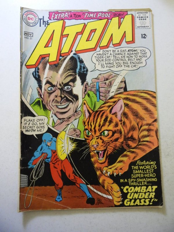 The Atom #21 (1965) VG Condition cover detached at 1 staple